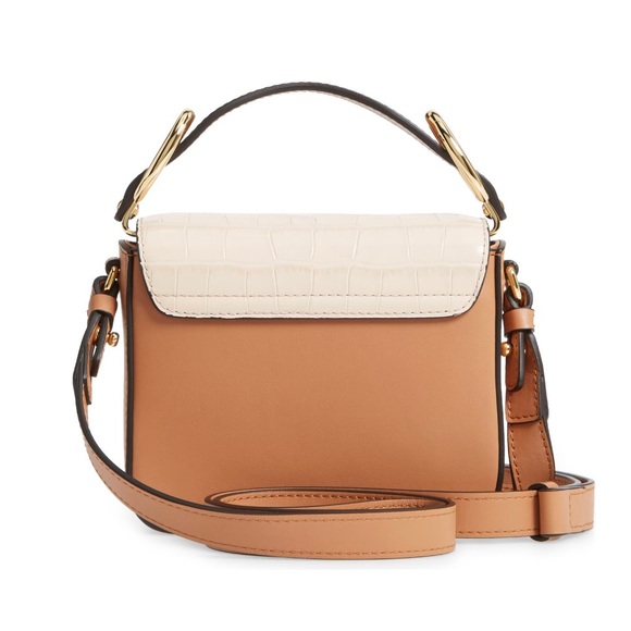 CHLOÉ Mini Tricolor Croc Embossed Shoulder Bag - Picture 14 of 14